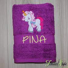 You name it we have it and you won't find a better deal. Personalized Bath Towel Unicorns Embroidery Gift Etsy Personalized Bath Towels Towels Kids Embroidered Towels