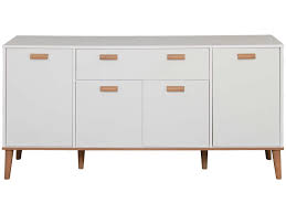 Buffet 4 Portes 1 Tiroir Nordika Coloris Blanc Vente De Buffet Bahut Vaisselier Conforama Tiroir Vaisselier Buffet
