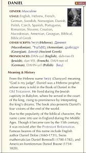 Danyelle French Feminine Form Of Daniel Which Is From The Hebrew Name ד נ י אל Daniyyel Meaning God Is M Hebrew Names Names With Meaning Meant To Be