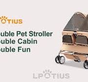 Amazon.com: Double Pet Stroller, Foldable Stroller for 2 ...