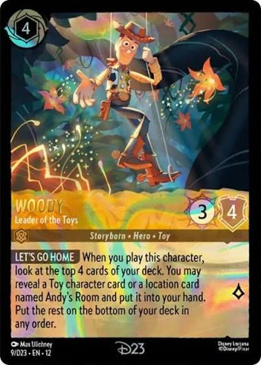 Woody - Leader of the Toys - D23 Promos - Disney Lorcana