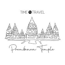 Indonesia indonesian city flag country stylish sketchbook journal for drawing, sketching, doodling, & painting art book 6x9 inches 120 pages gift . One Single Line Drawing Prambanan Temple Landmark World Famous Place In Jogja Indonesia Tourism Travel Postcard Home Wall Decor Print Concept Modern Continuous Line Draw Design Vector Illustration Ù…ÙˆÙ‚Ø¹ ØªØµÙ…ÙŠÙ…ÙŠ