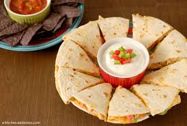 Remove from the heat and whisk in 1/2 cup of your favorite hot sauce. Buffalo Chicken Quesadillas A Kitchen Addiction