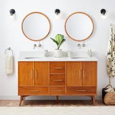 60 Novak Double Teak Vanity With