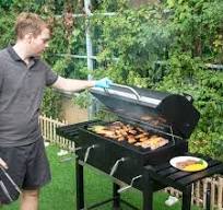 Captiva Designs Charcoal Patio Grill with 2 Liftable Enamel Charcoal Trays