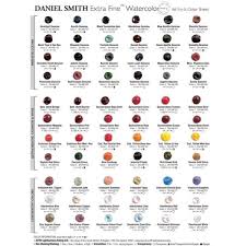 66 colors daniel smith extra fine watercolor dot chart