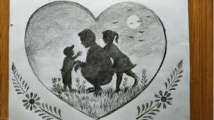 Maybe you would like to learn more about one of these? How To Draw Father S Day With Pencil Sketch For Beginners Step By Step Father Daughter And Son Draw Youtube