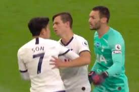In son's final season in the bundesliga, the Hugo Lloris And Son Heung Min Kept Apart By Tottenham Teammates During Furious On Pitch Fracas Mirror Online