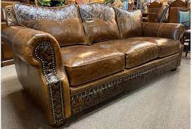 Bosque Leather Sofa Rustic Leather Sofa Western Couch Hat Creek Interiors