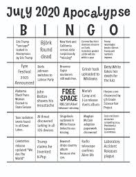 We did not find results for: July 2020 Apocalypse Bingo Card Funnyandsad