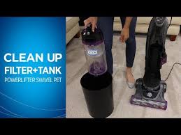 Bissell Powerlifter Swivel Rewind Pet Parts How To Clean The Filters And Dirt Tank On Your Bissell Powerlifter Swivel Pet Vacuum Cleaner Youtube