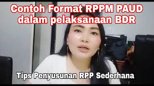 Rencana pelaksanaan pembelajaran mingguan (rppm) belajar dari rumah ( bdr ) tk …. Contoh Format Rppm Paud Dalam Pelaksanaan Bdr Tips Rpp Sederhana Bimtek Paud Youtube