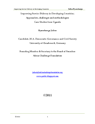 Maybe you would like to learn more about one of these? Pdf Improving Service Delivery In Developing Countries Dr Julius Byaruhanga Academia Edu