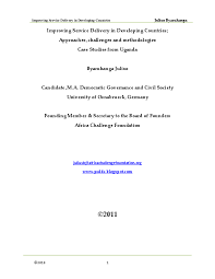 Prep, and technical skills or customers. Pdf Improving Service Delivery In Developing Countries Dr Julius Byaruhanga Academia Edu
