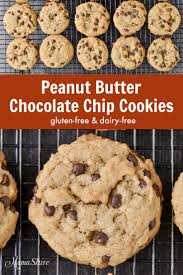 Gluten Free Peanut Butter Chocolate Chip Cookies Dairy Free Mamashire Recipe Gluten Free Chocolate Chip Gluten Free Chocolate Chip Cookies Dairy Free Chocolate Chips