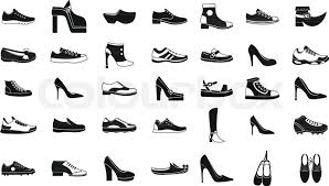 Shoes i.miller beautiful shoes imperial quality fashion innes shoe co. Shoes Icon Set Simple Set Of Shoes Stock Vector Colourbox