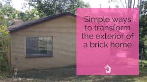 Click to see full answer. Simple Renovation Ideas To Transform A Charmless Brick Home