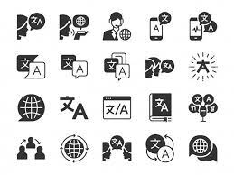 Translation Icon Set Icon Set Icon Business Cards Creative