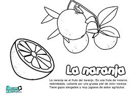 Miles de dibujos para colorear y pintar de máscara. Las Frutas Y Verduras Dibujos Para Colorear Con Ninos Dibujos Para Colorear Naranja