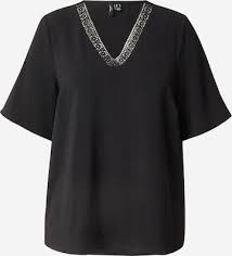 Vero Moda Curve Camicia da donna 'MERLE' in Marino
