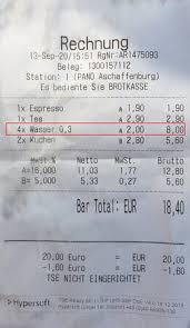 Natürlich würden sie ihre küche sauber und gut verarbeitet auss. Rechnung Picture Of Pano Brot Kaffee Aschaffenburg Tripadvisor