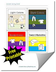 Sort your greys, blacks, navies, reds, dark purples and similar colours into one load, and your pinks, lavenders, light blues, lights greens and yellows into another laundry. Teaching Children To Sort Laundry Meet Penny Laundry Sorting Sorting Cards Sorting