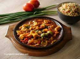 Sizzling Chicken Manchurian Shashlik Recipes Manchurian Recipe Food