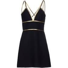 Prada Short Dress Featuring Polyvore Women S Fashion Clothing Dresses Vestidos Black Sleev Short Black Cocktail Dress Short Dresses Necklines For Dresses