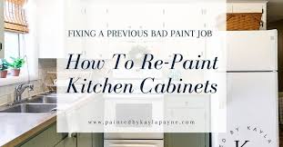 Feb 28, 2021 · at this point, the cabinet doors are all ready for paint and primer. How To Repaint Kitchen Cabinets Painted By Kayla Payne