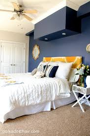 Navy And Gold Guest Bedroom Ideas Guest Bedroom Colors Guest Bedroom Guest Bedrooms Guest Bedroom Decor