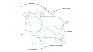 C'est une sorte de forme de boomerang petits arrondis. Comment Dessiner Une Vache Dessein De Dessin