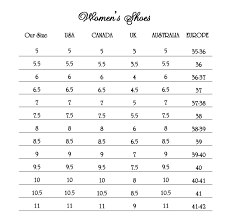 classy bride size chart