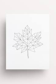 Maple Leaf Maple Leaf Print Leaf Print By Fleurtcollective On Etsy Pintura Em Fita Tatuagens Geometricas Desenho Geometrico