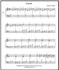 Also see the musical canon, pachelbel, that is by elaine fine. The Pachelbel Canon Free Printable Piano Music