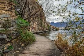 North macedonia's tourism revenue data is updated yearly, available from. Footpath Wooden Lake Morning Winter Landscape Path Lake Ohrid North Macedonia Tourism Pxfuel