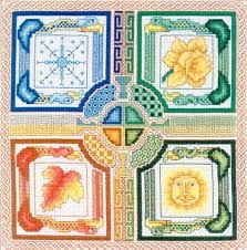 Choose and cross stitch any snowmen and add holiday cheer! Vickery Collection Celtic Seasons Cross Stitch Pattern From Mike Vickery A Celtic Design Depicting T Celtic Cross Stitch Cross Stitch Cross Stitch Patterns