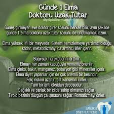 unutmayin gunde 1 elma doktoru evden uzak tutar yesil elmanin saymakla saglik saglikli yasam tarzi saglikli yasam