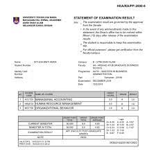 Admission requirements with a bachelor's degree in (international) business administration, economics or econometrics and operations research from vrije universiteit amsterdam you are admissible provided you are strongly. Mba Uitm 1st Semester Result Travel Eat Love