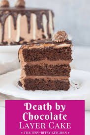 Happy birthday cake design free vector. Death By Chocolate Cake The Itsy Bitsy Kitchen