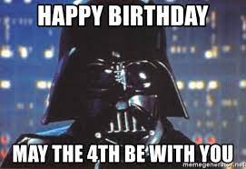 This week in star wars, we prep for may the 4th with some star wars deals and a ride on the star wars: Happy Birthday May The 4th Be With You Darth Vader Meme Generator