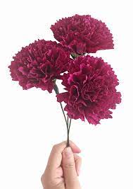 Classic Carnation Handmade Crepe Paper Flower Etsy Crepe Paper Carnations Paper Flowers