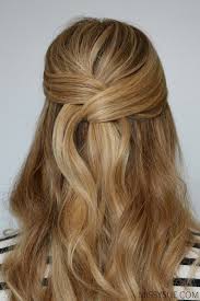 Easy Wrapped Half Up Style With Images Everyday Curls Down Hairstyles Up Hairdos