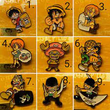 One Piece Vintage Pins Japan Anime Japanese Badge Luffy Chopper Nami Zoro Sanji Usopp Vintage Pins Pieces Vintage Japanese Anime