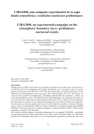 Search manuel afonso names directory to see where they may live. Pdf Ciba2008 An Experimental Campaign On The Atmospheric Boundary Layer Preliminary Nocturnal Results