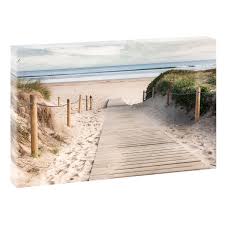 Dekoartikel günstig und bequem online kaufen! Way To Beach Picture Beach Sea Wedge Frame Canvas Poster Xxl 120 Cm 80 Cm 623 Bilder Strand Strand Bilder Strand Bild Ideen