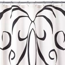 Black And White Shower Curtain Ideas Amazon Com Dwell Studio For Target Baroque Shower Curtain White Black 72 White Shower Curtain Shower Curtain Curtains