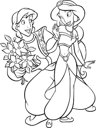 Coloriage Prince Aladdin Et Princesse Jasmine A Imprimer Sur For Coloriage Prince Et Princesse A Imprimer Coloriage Jasmine Coloriage Princesse Coloriage