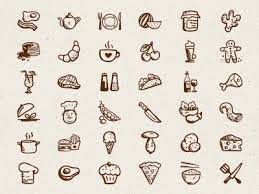 Tasty Icons Free 36 Hand Drawn Food Icon Food Icons How To Draw Hands Flat Icons Set