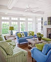 Living Rooms To Love Town Country Living Blue And Green Living Room Coastal Living Rooms Living Room Green