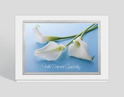 The calla lily, whose scientific name is zantedeschia aethiopica, originally came from africa, where it white calla lilies are often seen at weddings, funerals, and in spring bouquets, but other color options include. Calla Lily Sympathy Card 305387 The Gallery Collection
